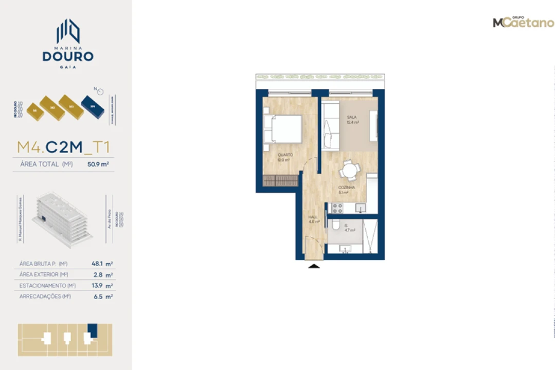 Apartamento T1 para Venda em Santa Marinha e São Pedro da Afurada Foto 16