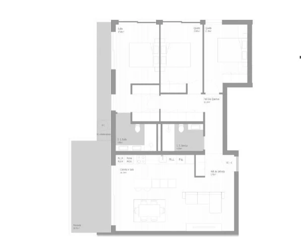 Apartamento T3 para Venda em Valongo Planta 1