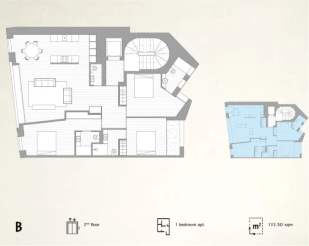 Apartamento T1 para Venda em Cedofeita, Santo Ildefonso, Sé, Miragaia, São Nicolau e Vitória Planta 1