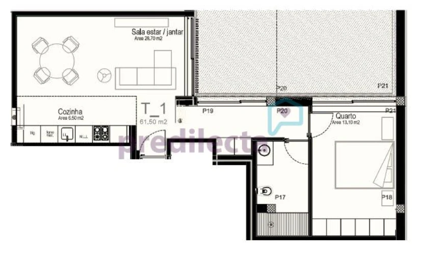 Apartamento T1 para Venda em Paranhos Foto 19