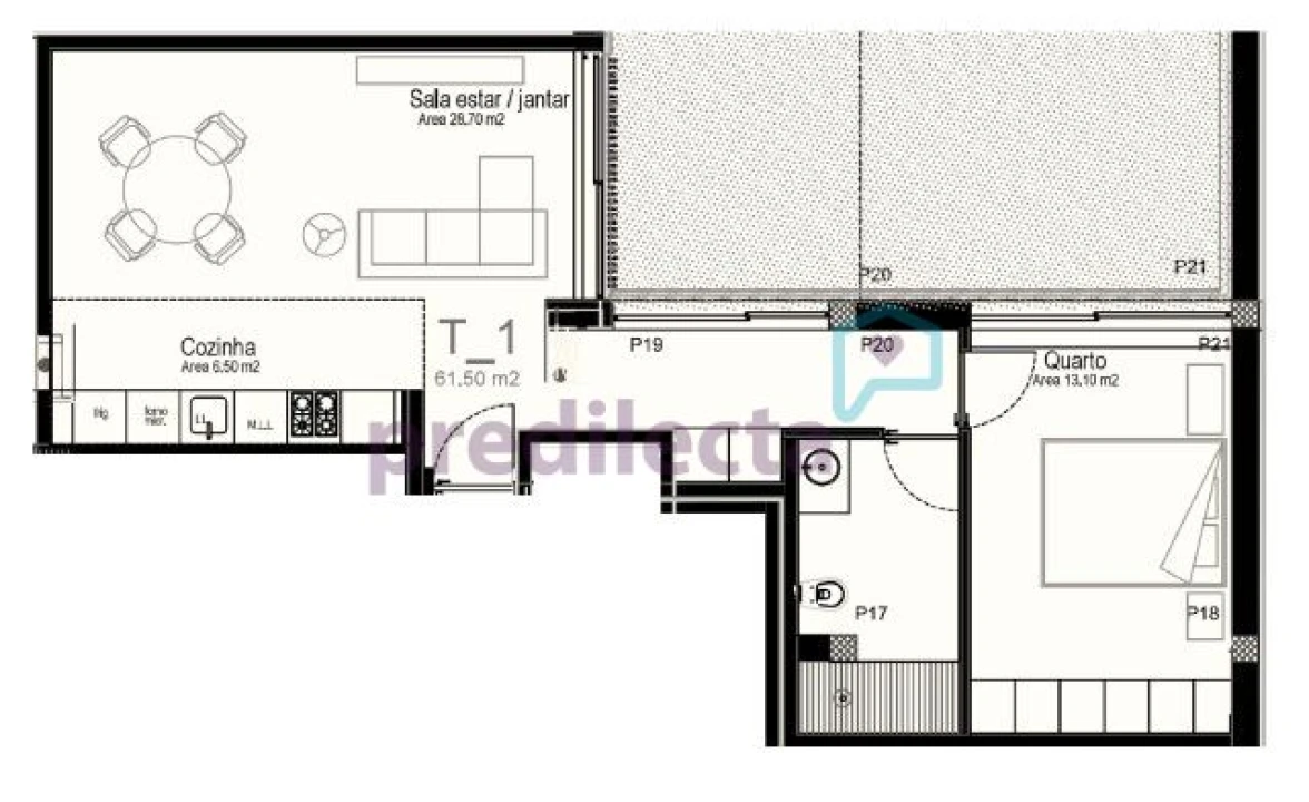Apartamento T1 para Venda em Paranhos Foto 19
