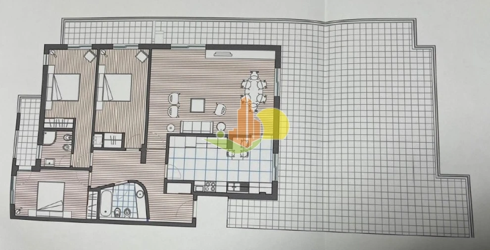 Apartamento T3 para Venda em Tavarede Planta 1
