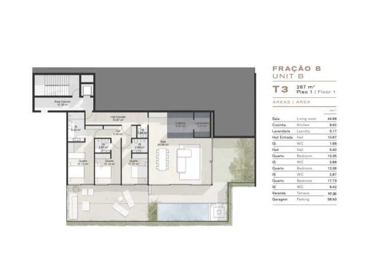 Apartamento T3 para Venda em Campanhã Planta 1