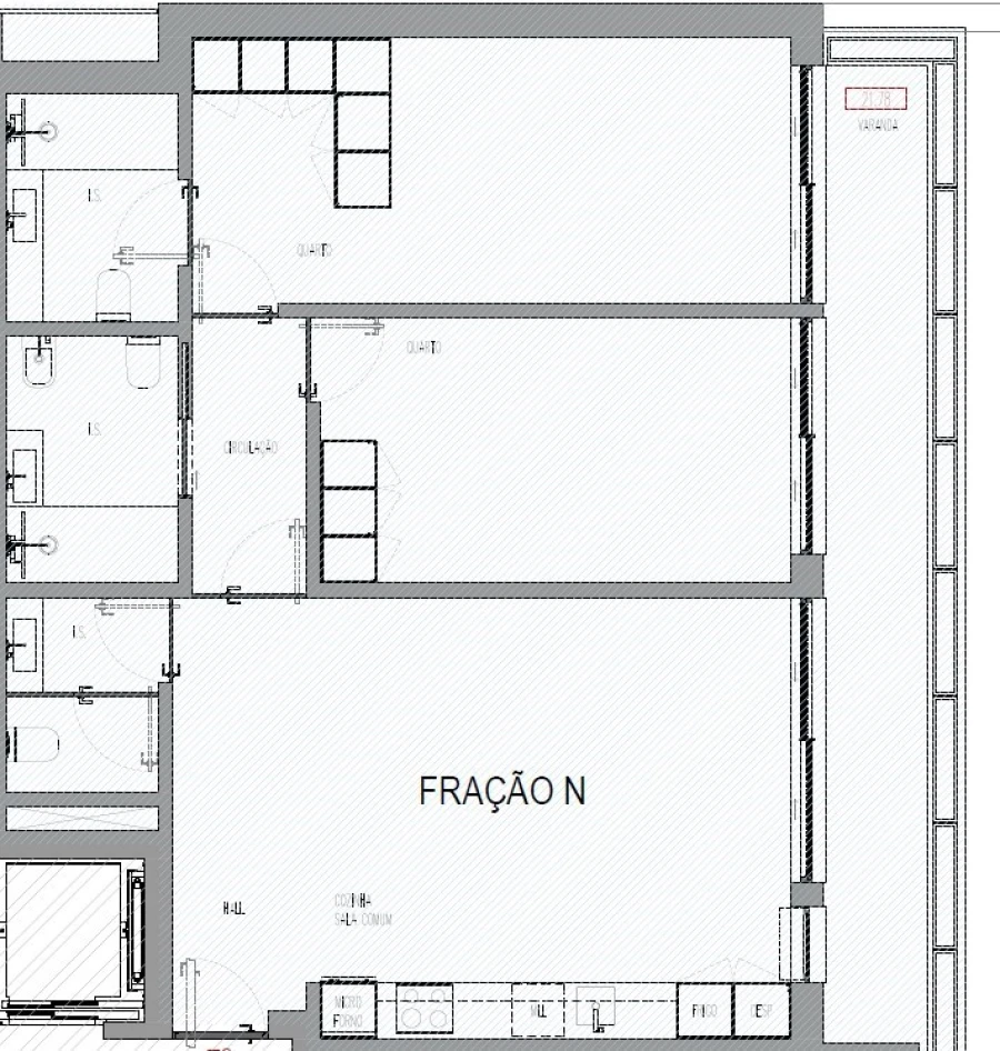 Apartamento T2 para Venda em Madalena Foto 21