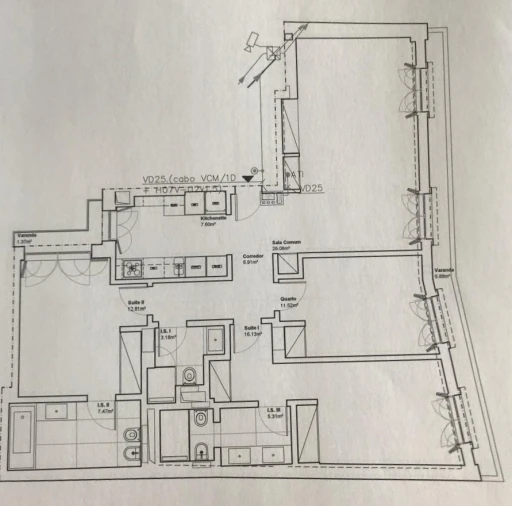 Apartamento T3 para Venda em Santa Maria Maior Planta 1