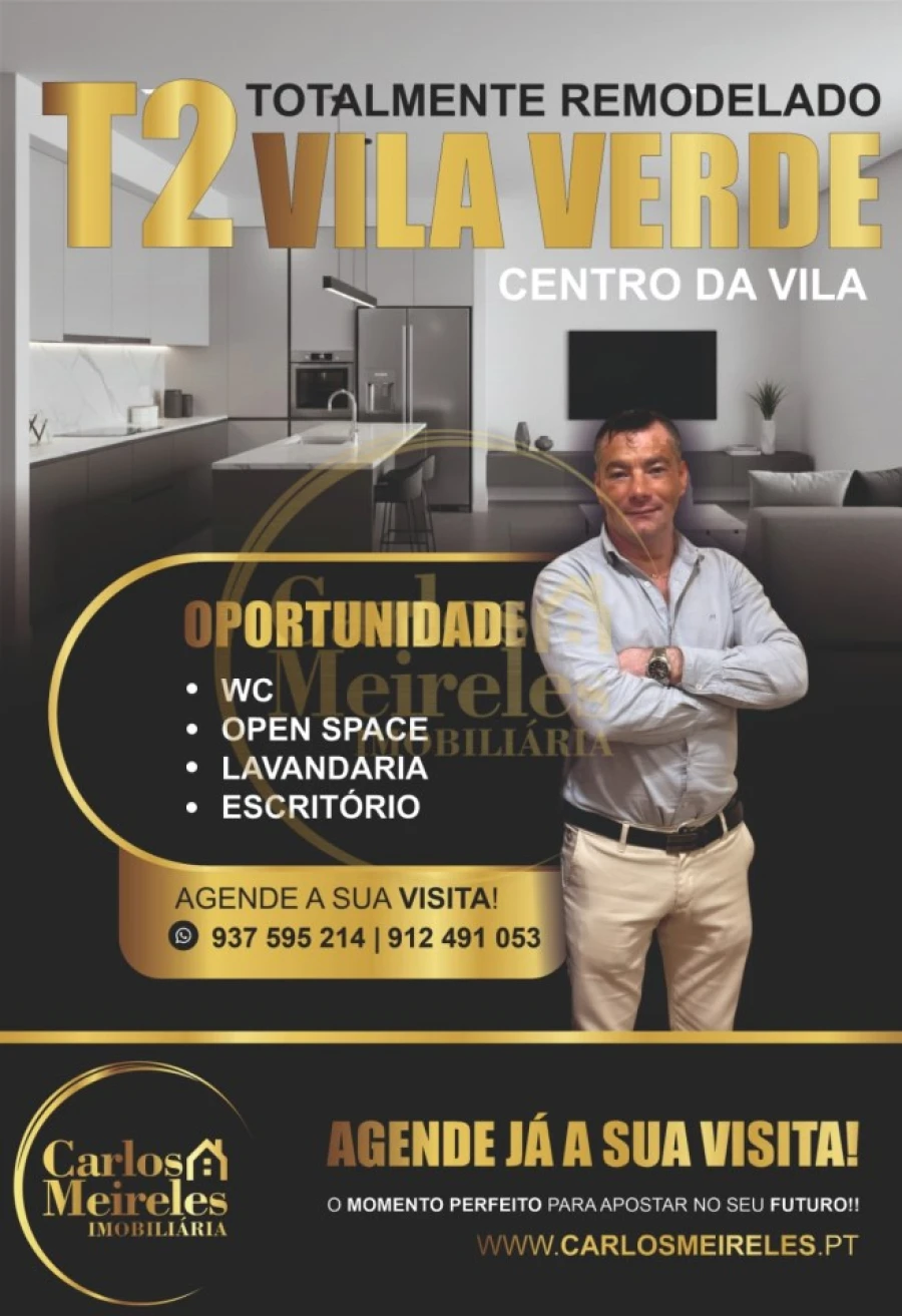 Apartamento T2 para Venda em Vila Verde e Barbudo