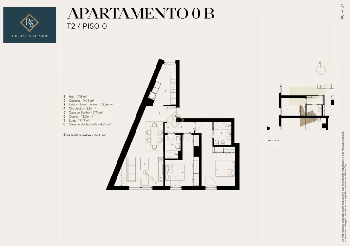 Apartamento T2 para Venda em Alcantara Foto 13