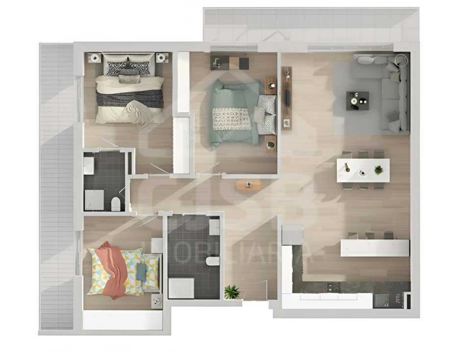 Apartamento T3 para Venda em Benavente Foto 4