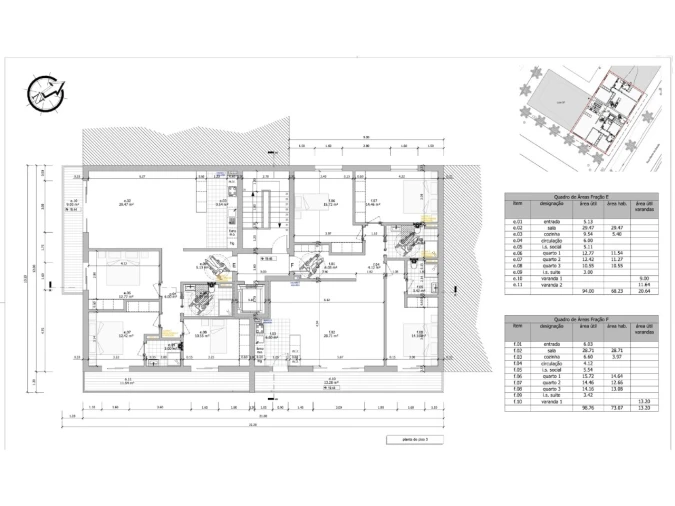 Apartamento T3 para Venda em Benavente Planta 3