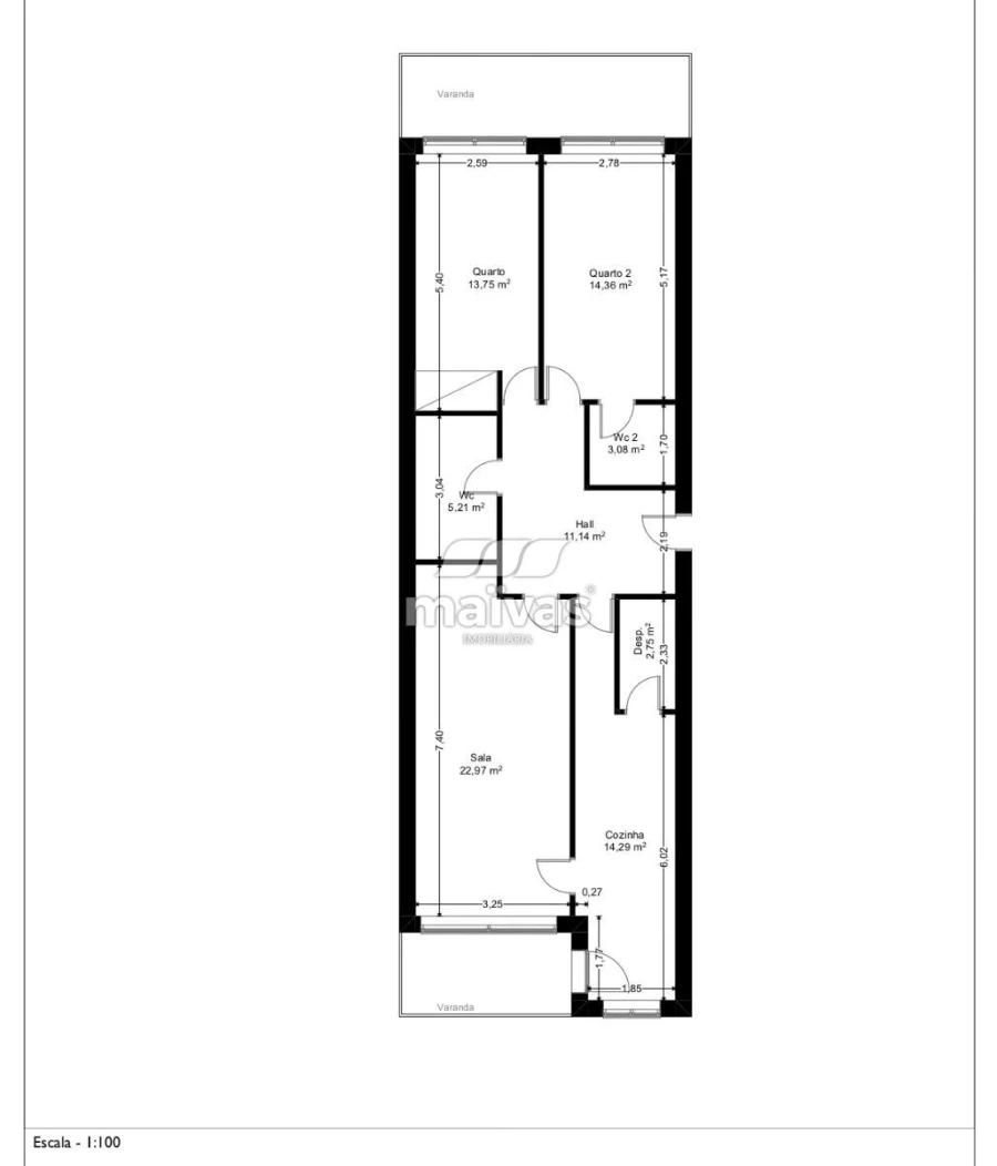 Apartamento T2 para Venda em Prado (São Miguel) Foto 30