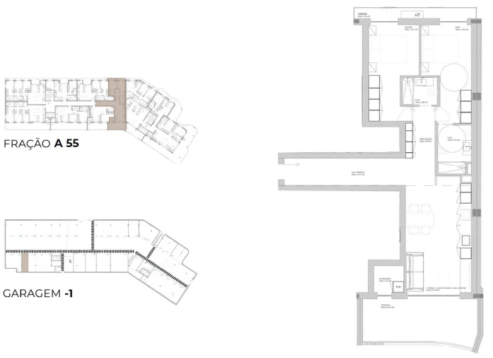 Apartamento T2 para Venda em Oliveira do Douro Planta 1
