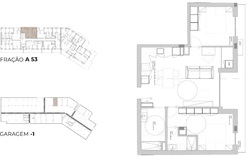 Apartamento T2 para Venda em Oliveira do Douro Planta 1