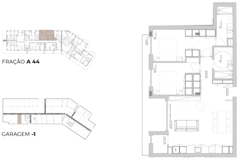 Apartamento T2 para Venda em Oliveira do Douro Planta 1