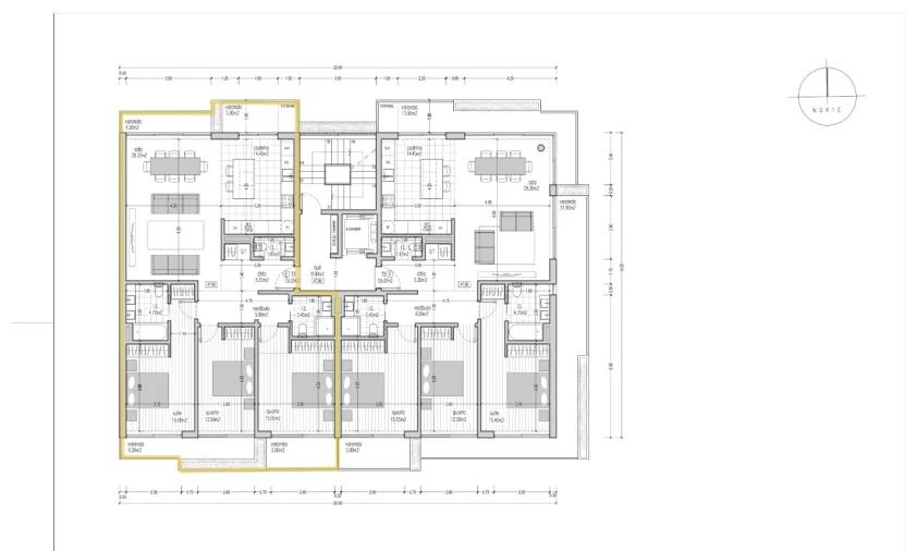 Apartamento T3 para Venda em Pinhal Novo Planta 1