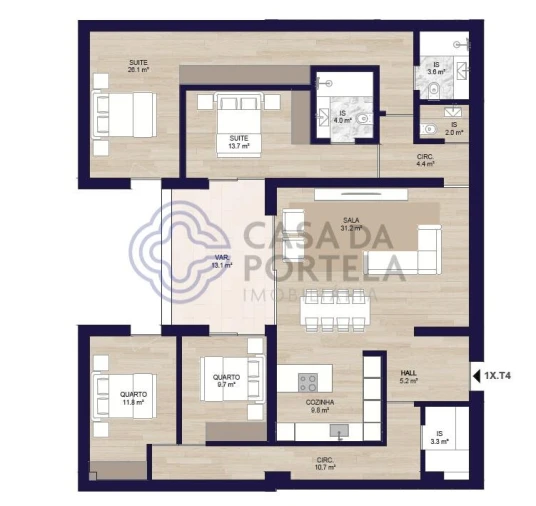 Apartamento T4 para Venda em Matosinhos e Leça da Palmeira Foto 23