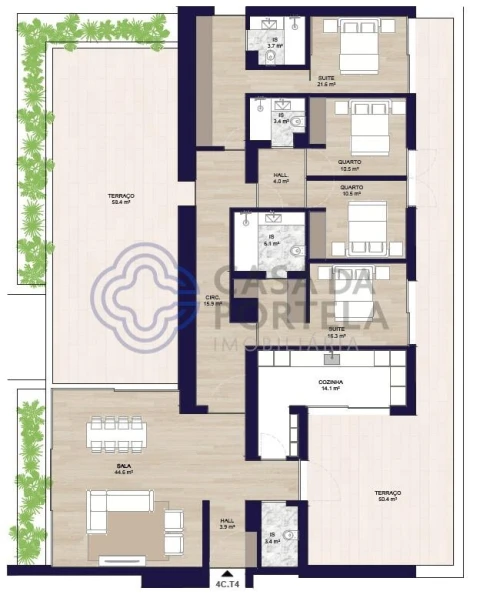 Apartamento T4 para Venda em Matosinhos e Leça da Palmeira