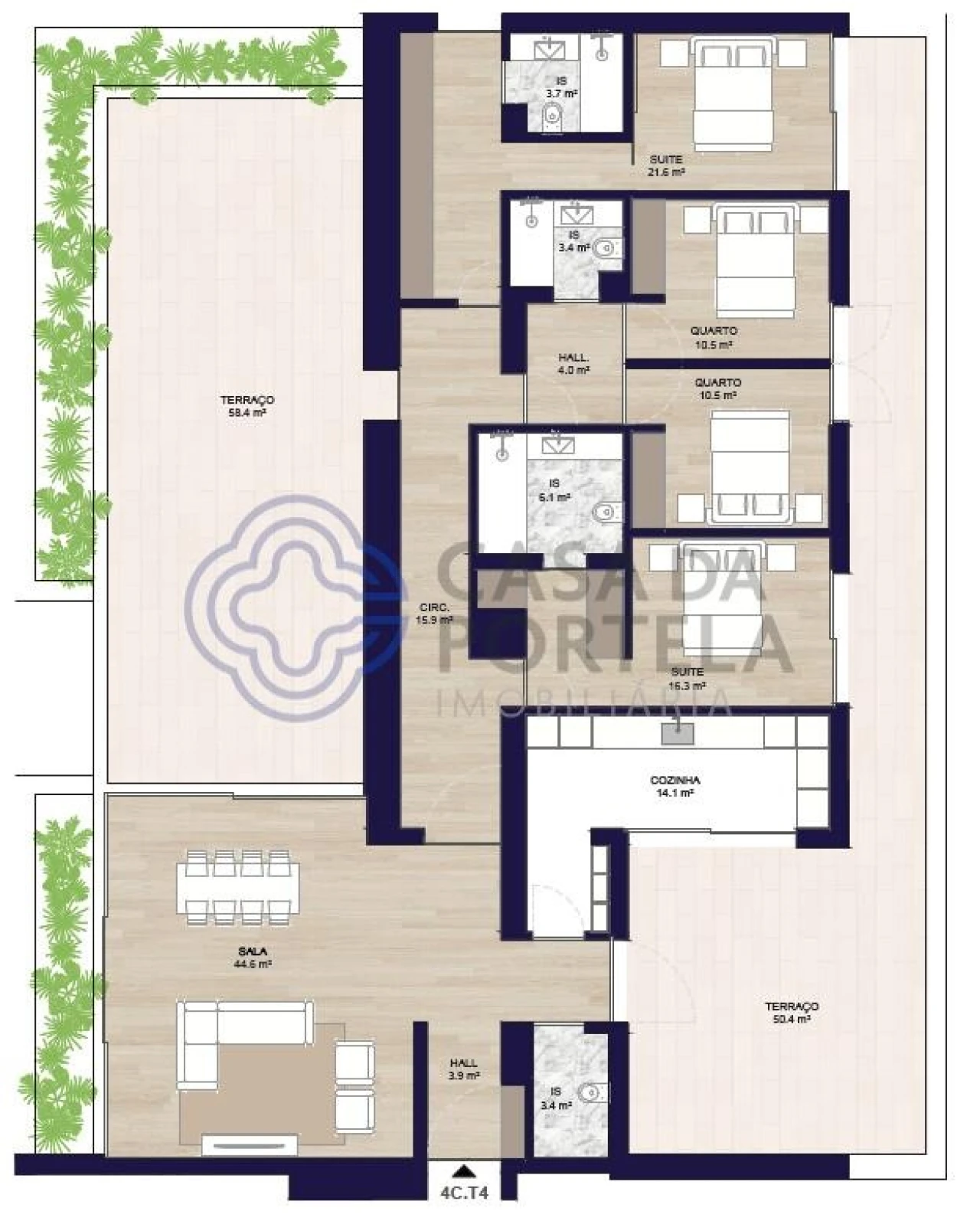 Apartamento T4 para Venda em Matosinhos e Leça da Palmeira Foto 23