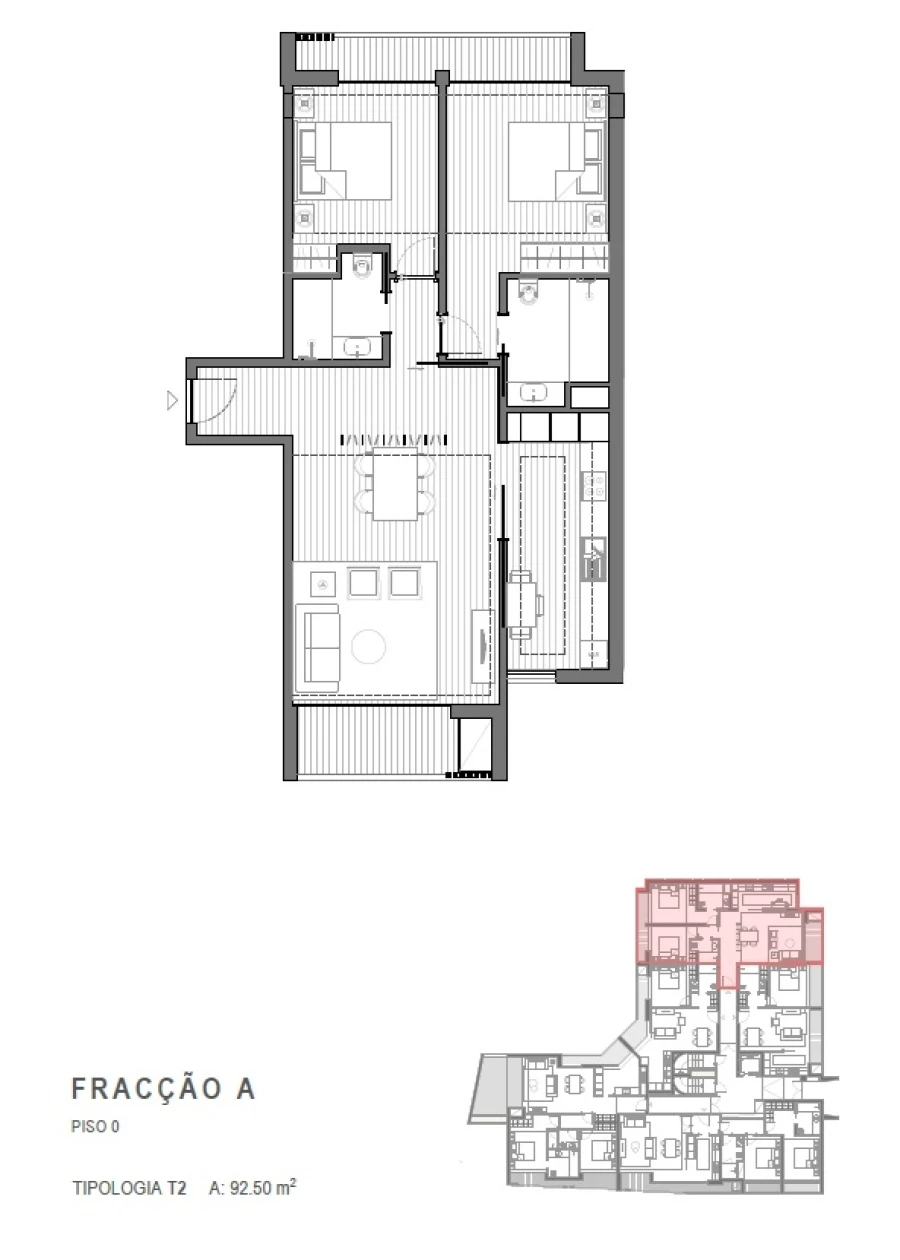Apartamento T2 para Venda em Silvalde Foto 2