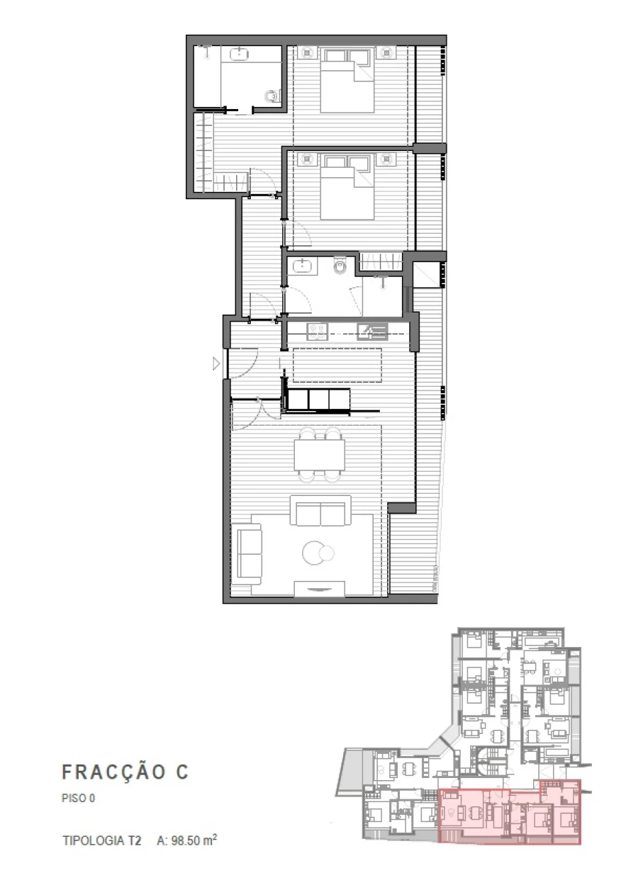 Apartamento T2 para Venda em Silvalde Foto 3