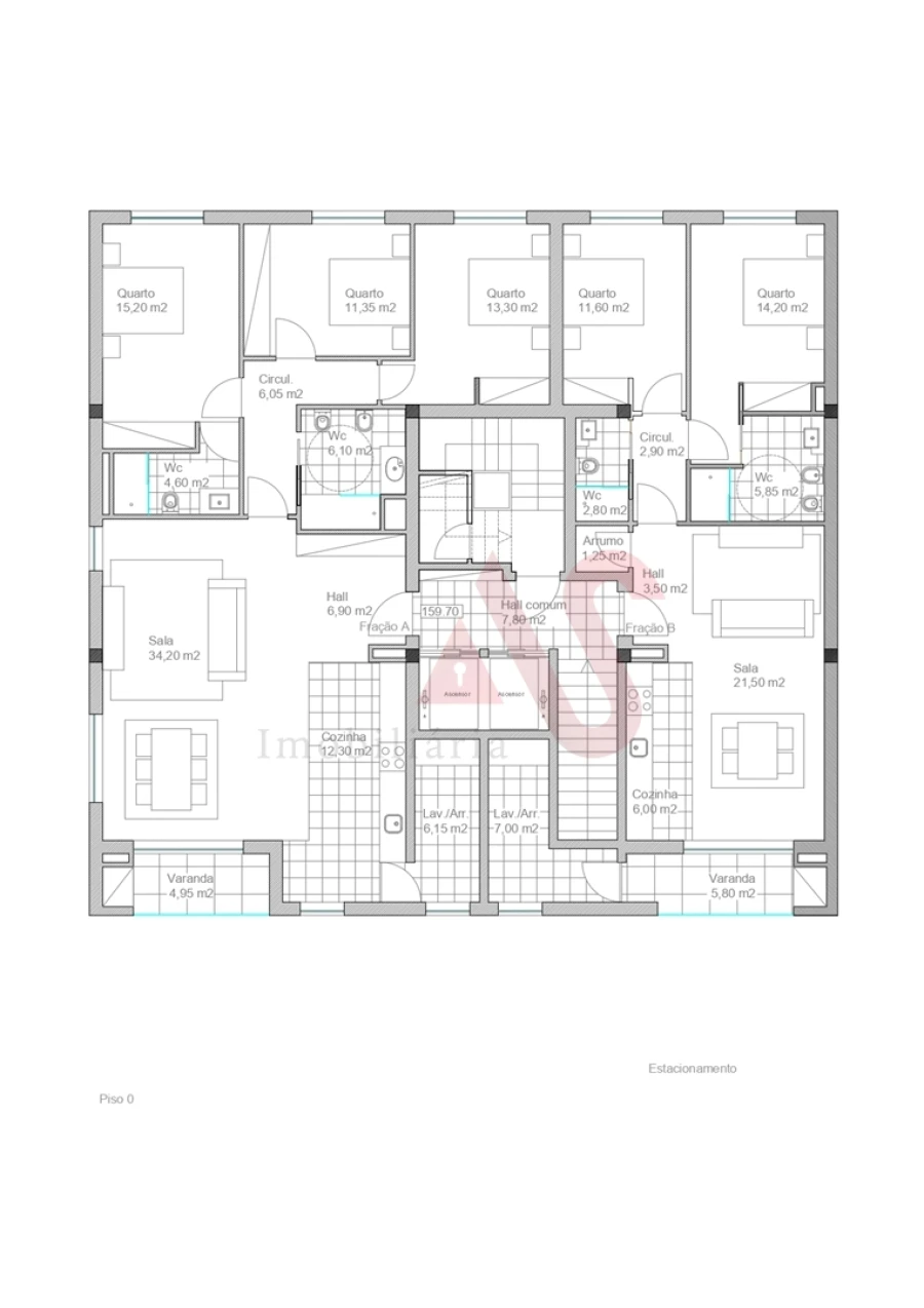 Apartamento T2 para Venda em São Vicente (Braga) Foto 38
