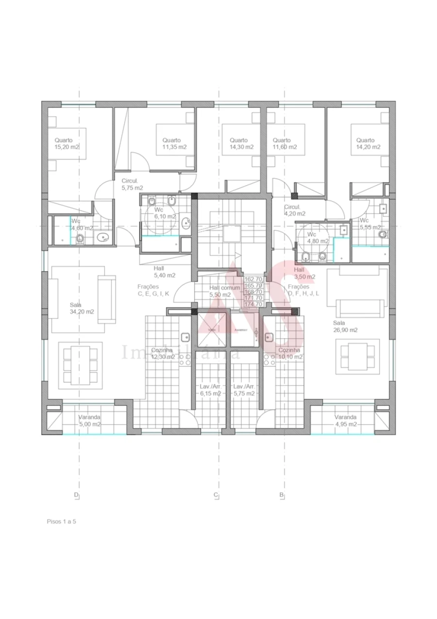 Apartamento T3 para Venda em São Vicente (Braga) Foto 31