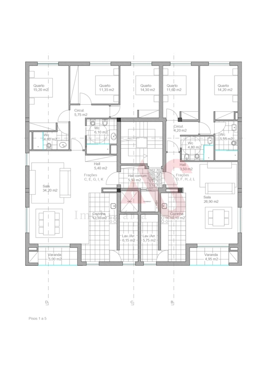 Apartamento T3 para Venda em São Vicente (Braga) Foto 17