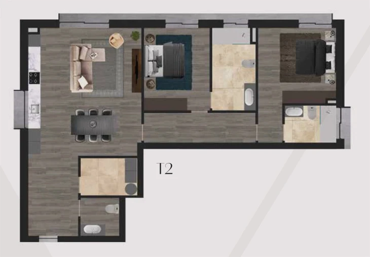 Apartamento T2 para Venda em Cedofeita, Santo Ildefonso, Sé, Miragaia, São Nicolau e Vitória Foto 6