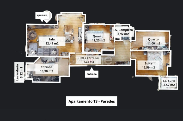 Apartamento T3 para Venda em Paredes Foto 27