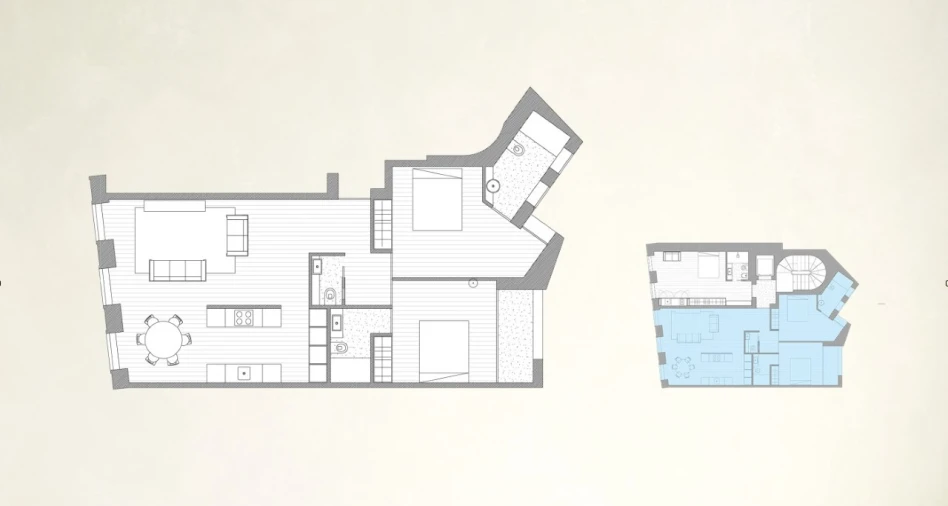 Apartamento T2 para Venda em Cedofeita, Santo Ildefonso, Sé, Miragaia, São Nicolau e Vitória Planta 1
