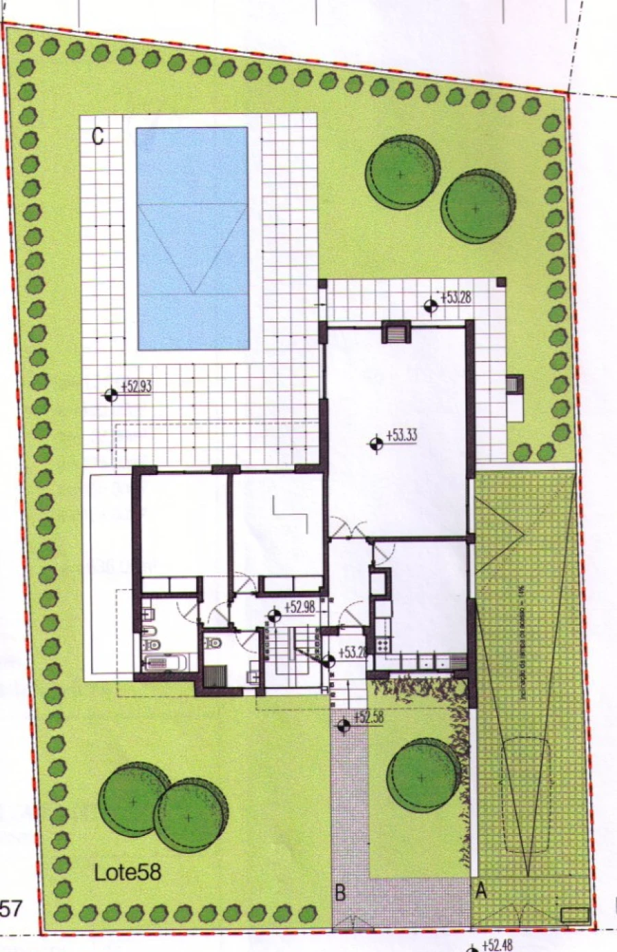 Moradia T4 para Venda em Alcantarilha e Pêra Planta 1