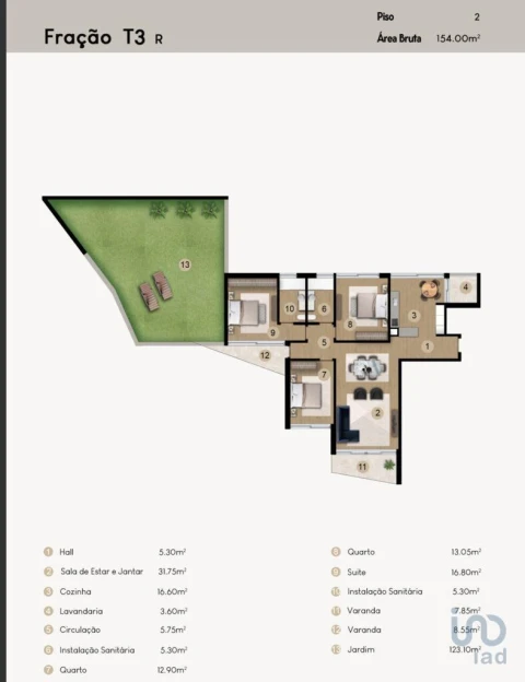 Apartamento T3 para Venda em Camara de Lobos