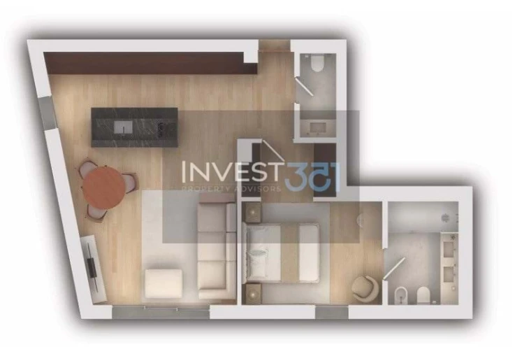 Apartamento T1 para Venda em Vila do Conde Foto 17