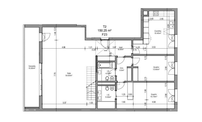 Apartamento T5 para Venda em Amora Planta 1