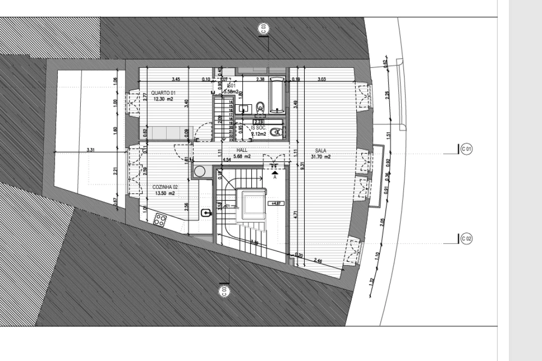 Apartamento T3 para Venda em Arroios Planta 2
