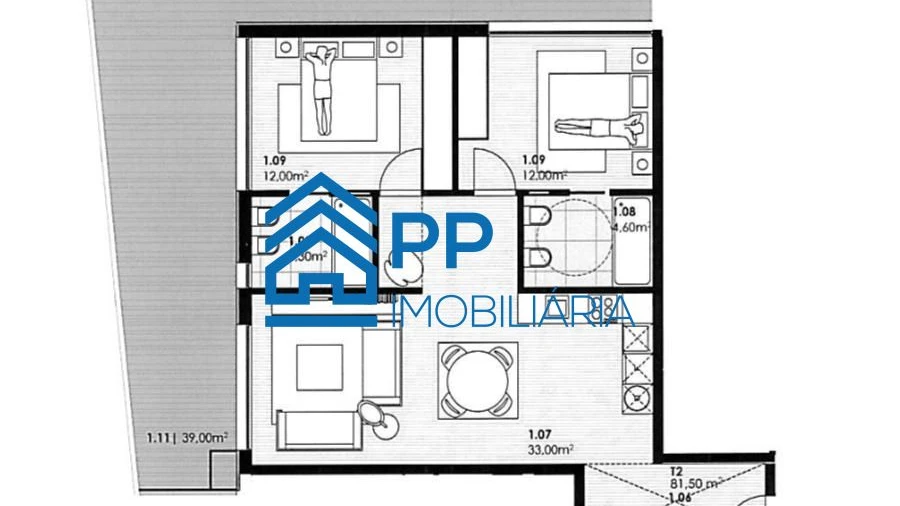 Apartamento T2 para Venda em Canidelo