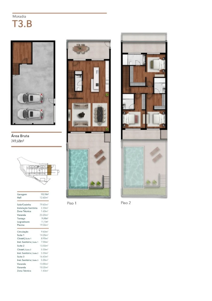 Moradia T3 para Venda em Funchal (Santa Luzia) Planta 1