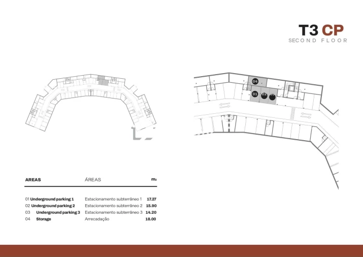 Apartamento T3 para Venda em Quarteira Planta 2