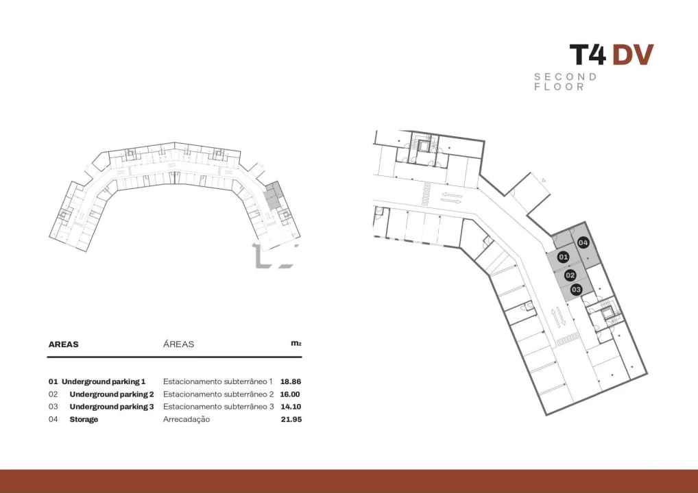 Apartamento T4 para Venda em Quarteira Planta 2