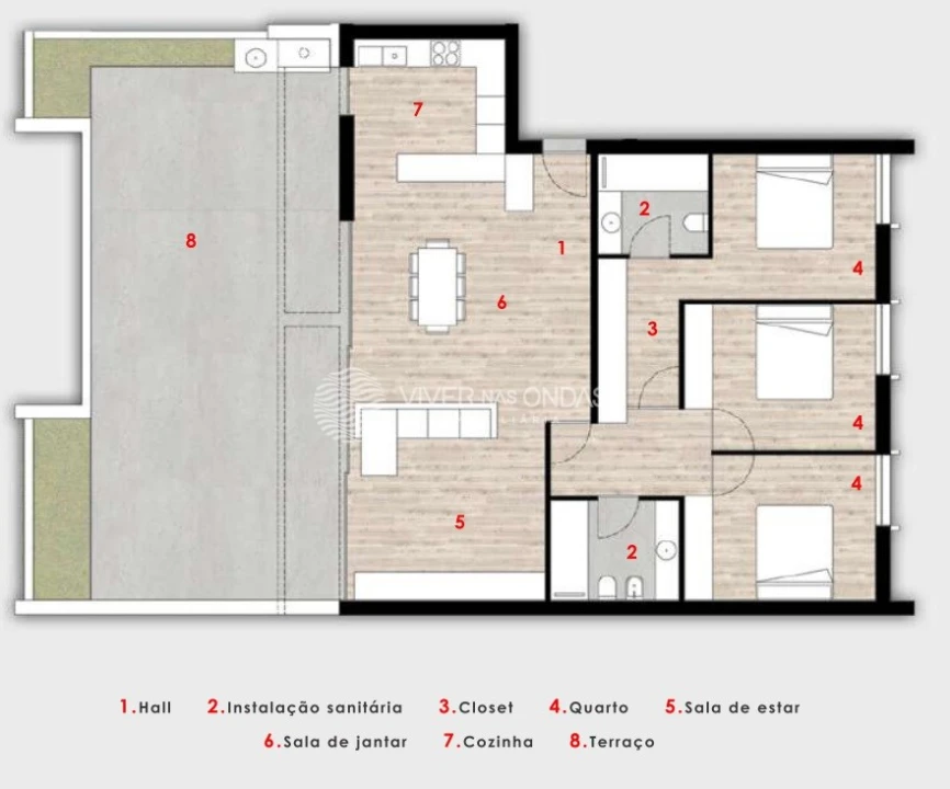 Apartamento T3 para Venda em Ferreiros, Prozelo e Besteiros Foto 16