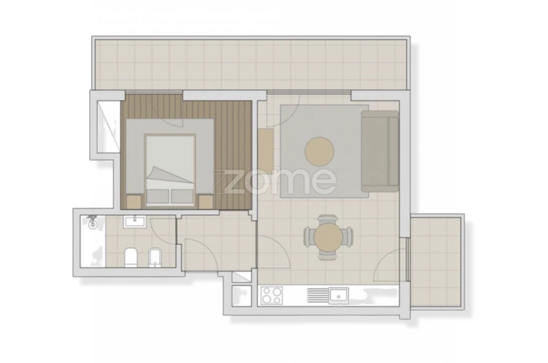 Apartamento T1 para Venda em Tamengos, Aguim e Óis do Bairro Foto 16