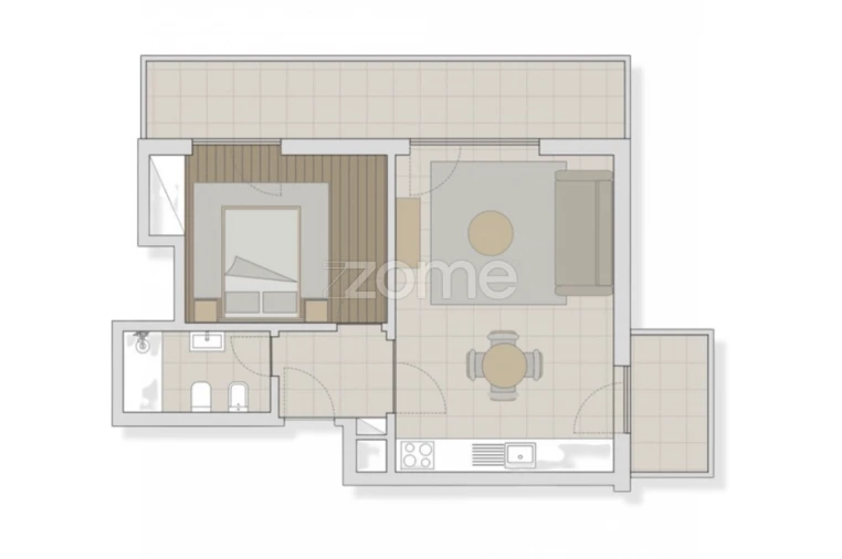 Apartamento T1 para Venda em Tamengos, Aguim e Óis do Bairro Foto 16