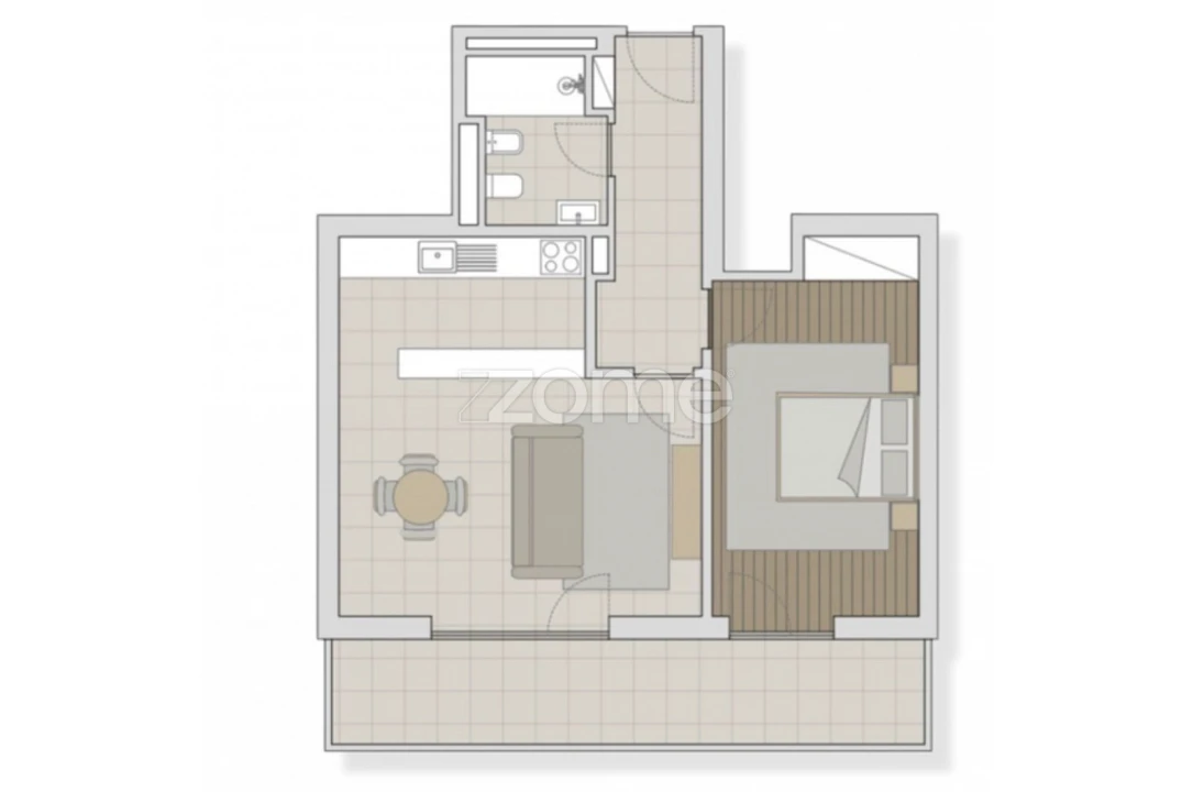 Apartamento T1 para Venda em Tamengos, Aguim e Óis do Bairro Foto 16