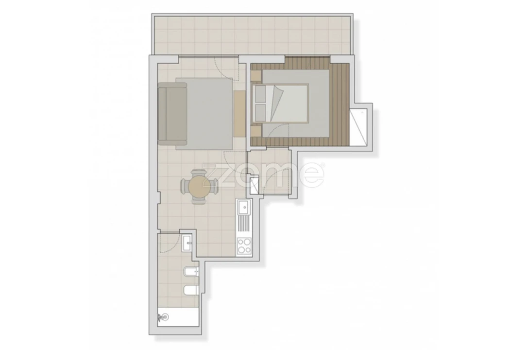 Apartamento T1 para Venda em Tamengos, Aguim e Óis do Bairro Foto 16