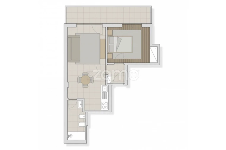 Apartamento T1 para Venda em Tamengos, Aguim e Óis do Bairro Foto 16