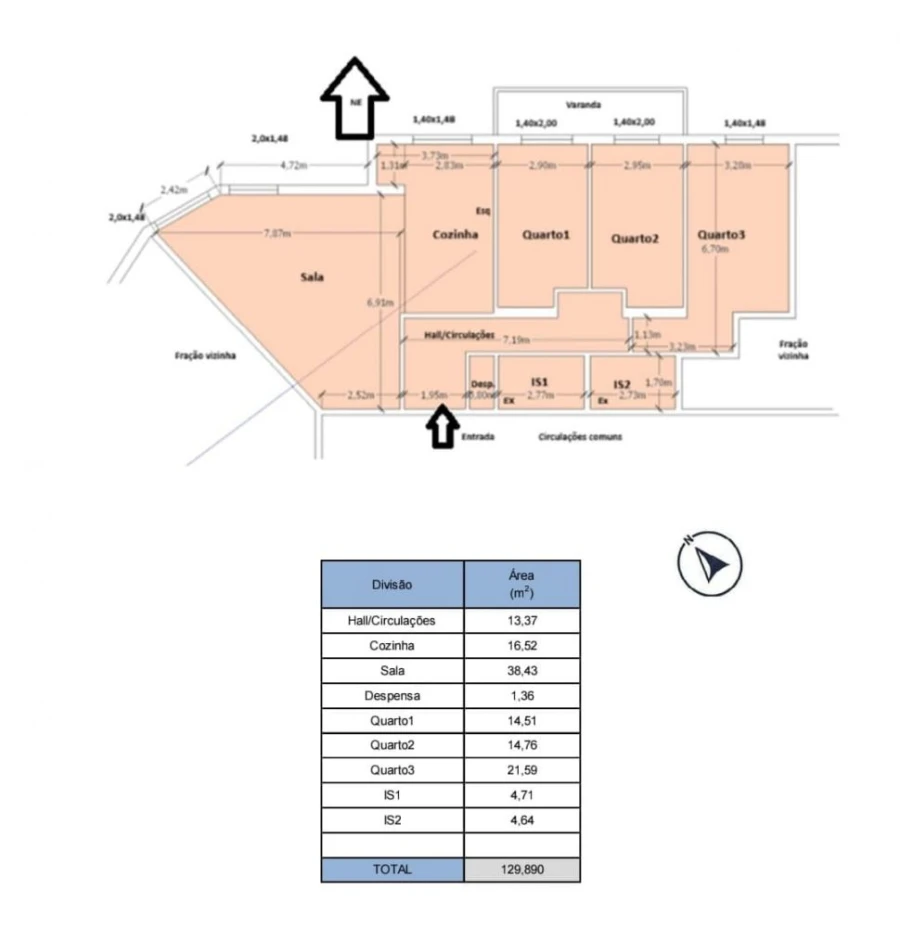 Apartamento T3 para Venda em Algueirão-Mem Martins Foto 21