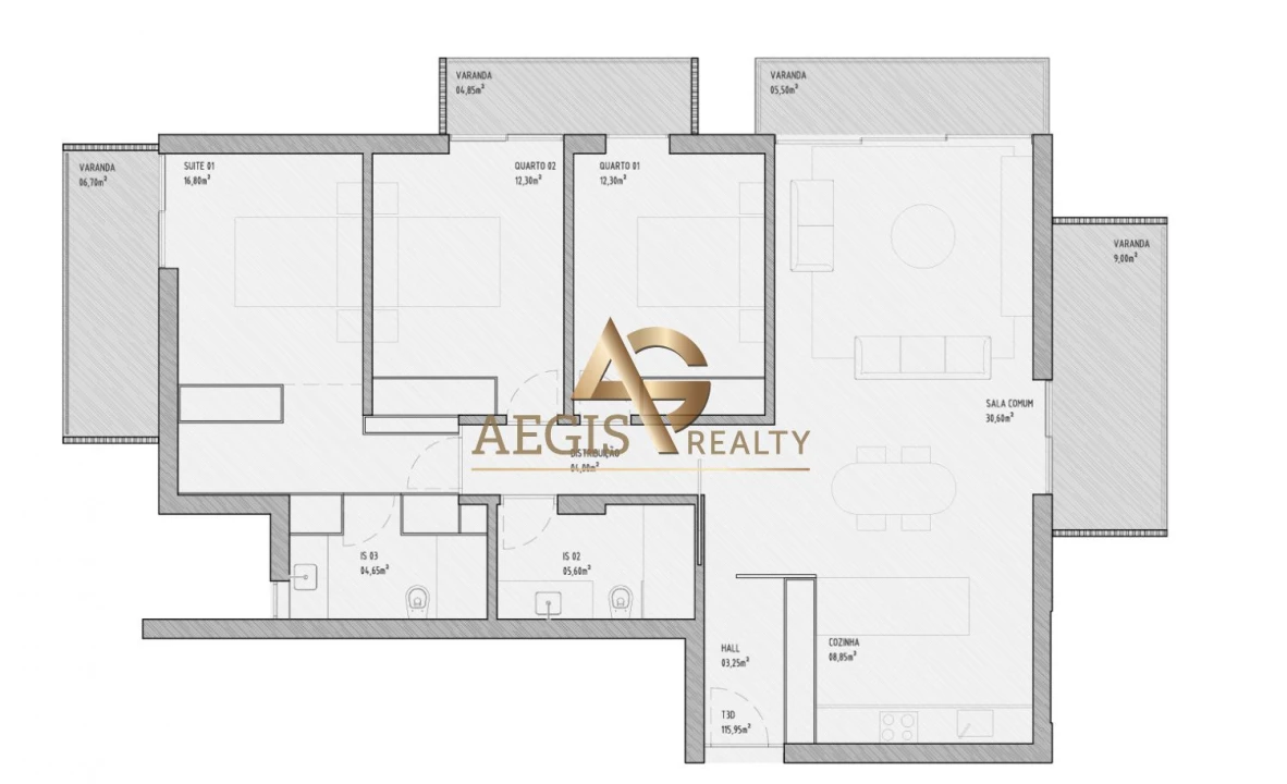 Apartamento T3 para Venda em São Martinho Foto 16