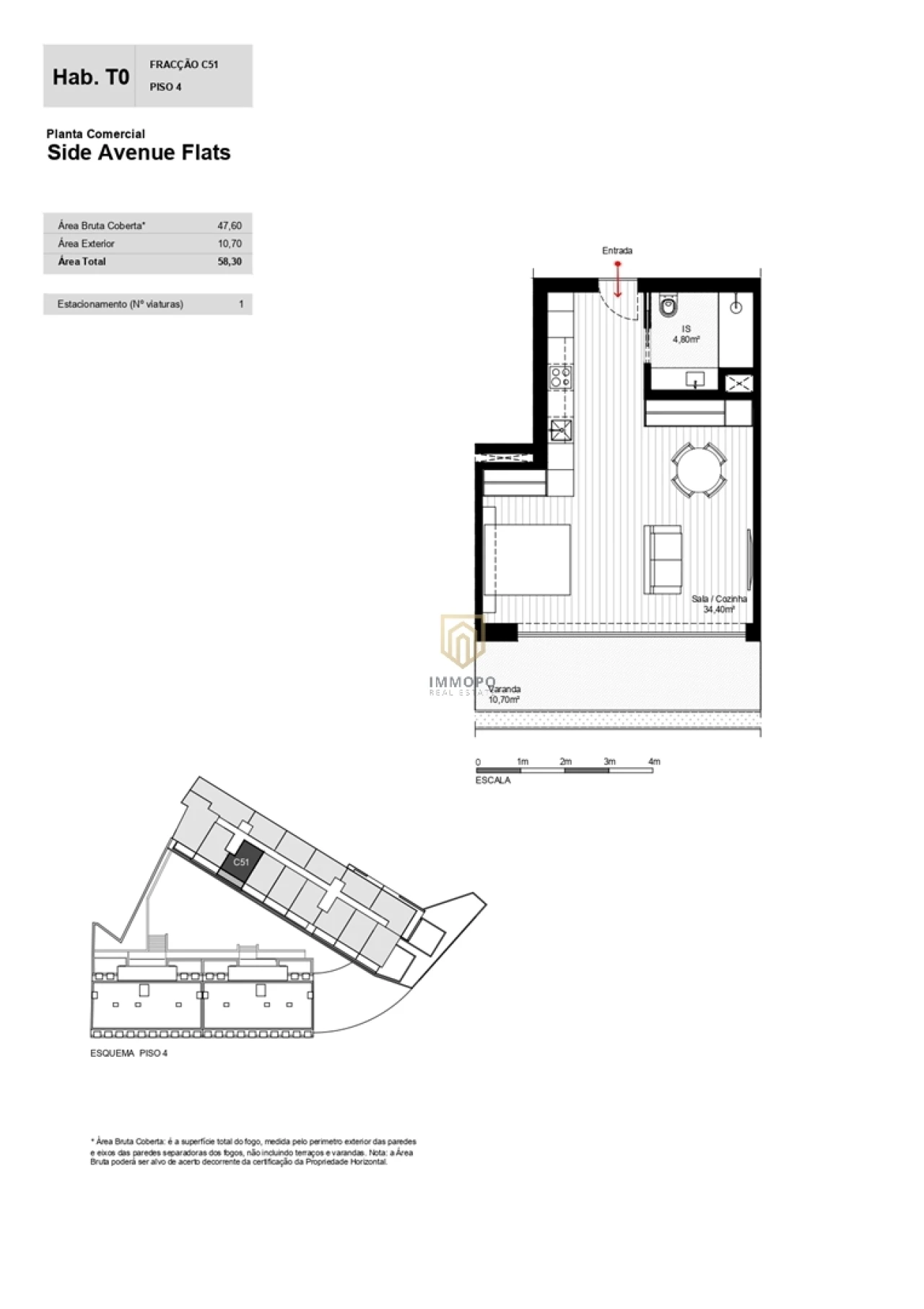 Apartamento T0 para Venda em Mafamude e Vilar do Paraíso Foto 15