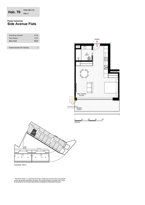 Apartamento T0 para Venda em Mafamude e Vilar do Paraíso