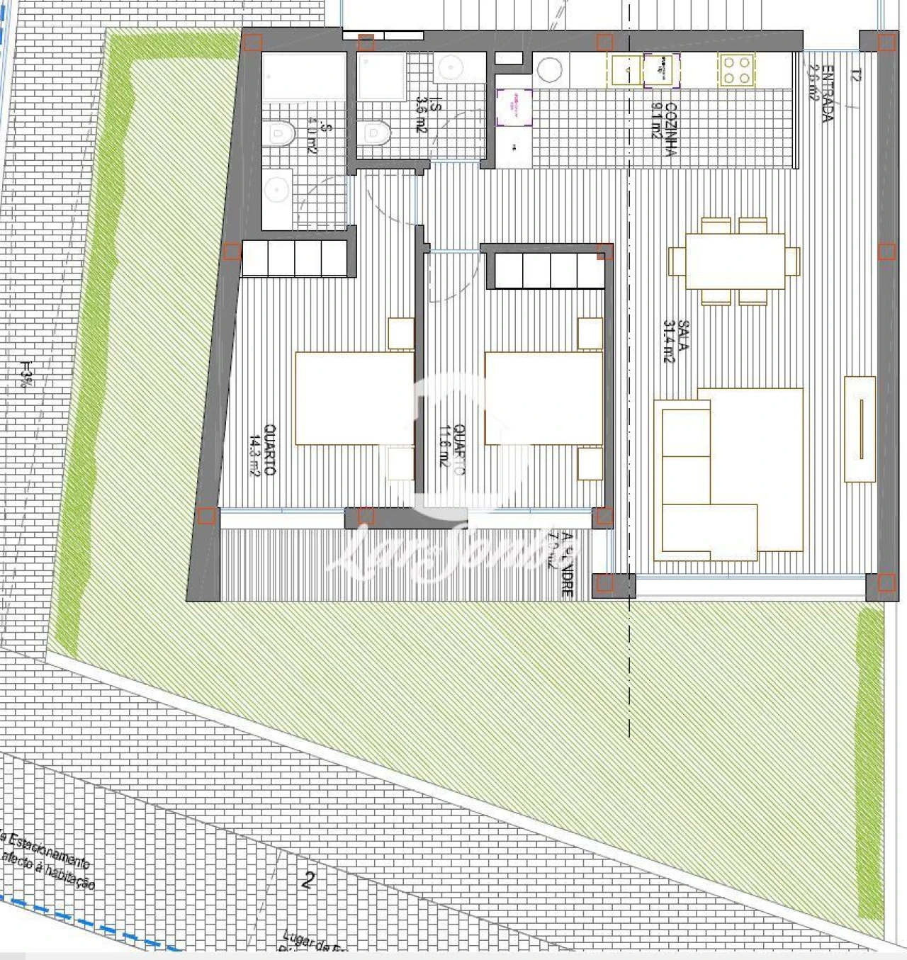 Apartamento T2 para Venda em Galegos (Santa Maria) Foto 6