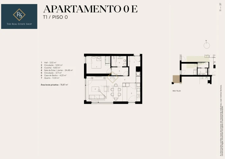 Apartamento T1 para Venda em Alcantara Foto 13